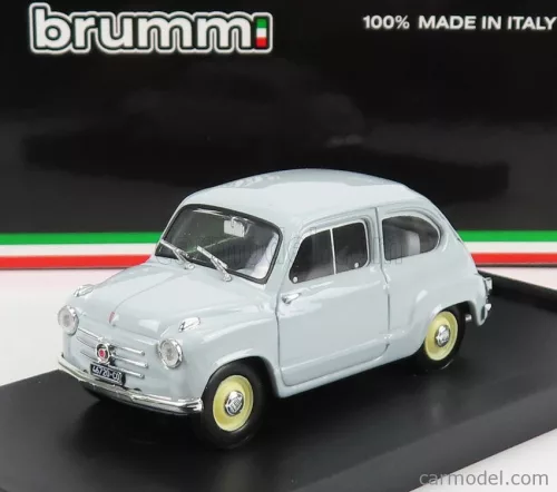 Brumm - Fiat 600 Berlina I Series 1955 Grigio Perla - Light Grey