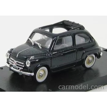 Brumm - Fiat 600 1956 Tetto Aperto - Open Roof Dark Blue