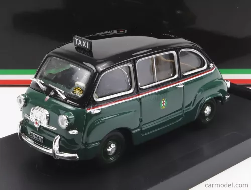 Brumm - Fiat 600 Multipla 1 Series Taxi Milano 1956 Green Black