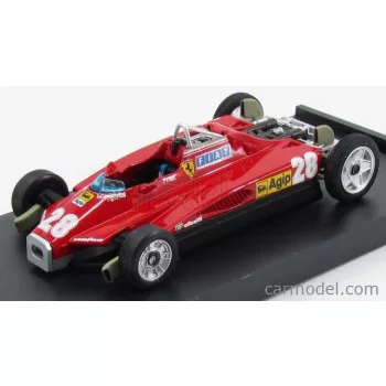   Brumm - Ferrari F1 126C2 N 28 San Marino Imola Gp 1982 Didier Pironi T-Car - Versione Da Trasporto - Transport Version Red