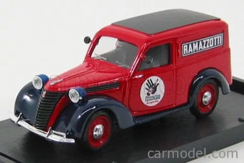 Brumm - Fiat 1100E Van Ramazzotti 1950 Red Blue