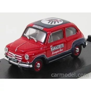 Brumm - Fiat 600 D Commerciale Ramazzotti 1960 Red Blue