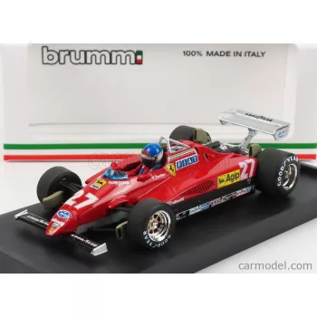   Brumm - Ferrari F1 126 C2 Italy Gp 1982 N 27 Patrick Tambay - With Driver Figure Red