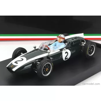   Brumm - Cooper F1 T53 N 2 British Gp 1960 B.Mclaren - With Driver Figure Green White