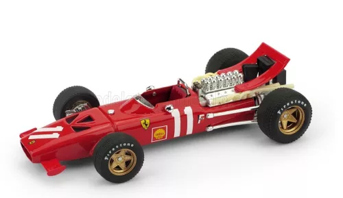Brumm - FERRARI F1  312 N 11 MONACO GP 1969 CHRIS AMON RED WHITE