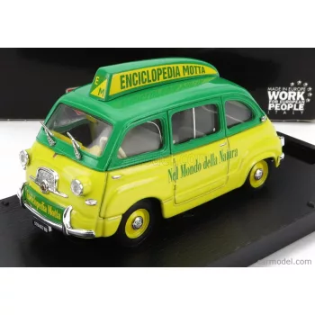   Brumm - Fiat 600 Multipla - Enciclopedia Motta 1956 Yellow Green