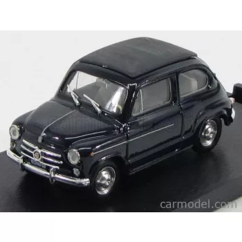 Brumm - Fiat 600D Trasformabile Chiusa 1960 Blue Scuro 456