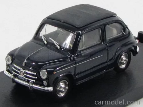 Brumm - Fiat 600D Trasformabile Chiusa 1960 Blue Scuro 456