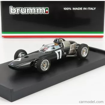   Brumm - Brm F1 P57 N 17 Winner Holland Europe Gp Graham Hill 1962 World Champion - With Driver Figure Grey Met