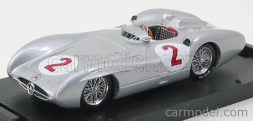 Brumm - Mercedes Benz F1  W196C Gp Gb N 2 1954 Karl Kling Silver