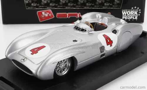 Brumm - Mercedes Benz F1 W196C N 4 Prove Avus 1954 Karl Kling Silver