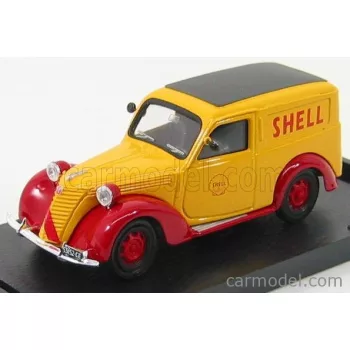   Brumm - Fiat 1100 E Van Shell - Scuderia Ferrari Gp Monza 1958 Yellow Red