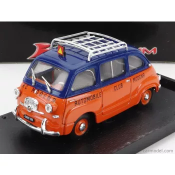   Brumm - Fiat 600 Multipla Automobil Club Modena 1956 Orange Blue