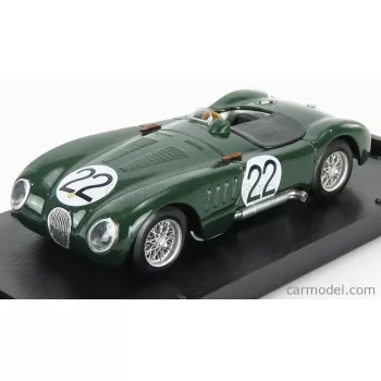   Brumm - Jaguar C-Type Xk-120C 3.4L S6 Team Jaguar Cars Ltd N 22 24H Le Mans 1951 S.Moss - J.Fairman British Racing Green