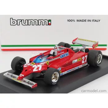   Brumm - Ferrari F1 126Ck Turbo N 27 Winner Montecarlo Gp 1981 Gilles Villeneuve Red