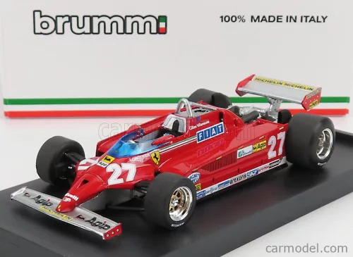 Brumm - Ferrari F1 126Ck Turbo N 27 Winner Montecarlo Gp 1981 Gilles Villeneuve Red