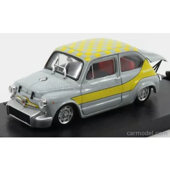   Brumm - Fiat 600 Abarth 1000 Corsa Ufficiale Gr.5 Livrea Gialla 1958 Grey Yellow