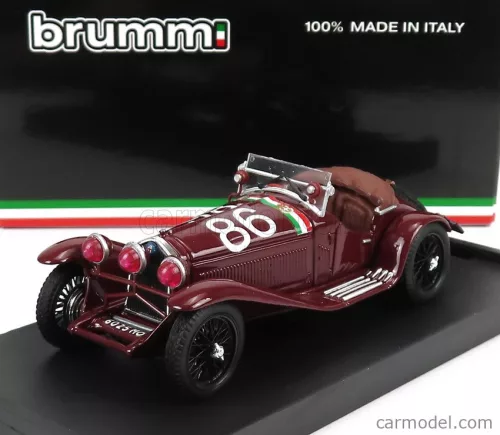 Brumm - Alfa Romeo 1750 Gs Spider N 86 3Rd Mille Miglia 1930 G.Camapari - A.Marinoni Bordeaux