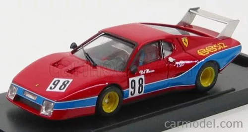 Brumm - Ferrari 512Bb Lm N 98 Monza 1982 Del Buono - Govoni Guercino Red Blue