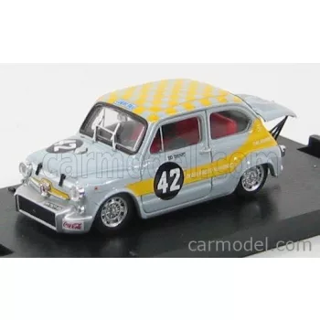   Brumm - Fiat 600 1000 Abarth N 42 Sc.Radio Veronica Zandvoort Trophy 1969 Rey Yellow