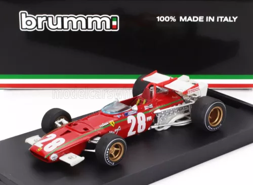 Brumm - FERRARI F1  312B N 28 BELGIUM GP 1970 IGNAZIO GIUNTI RED WHITE