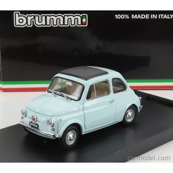   Brumm - Fiat 500F Tetto Chiuso - Closed 1965 Azzurro Acquamarina