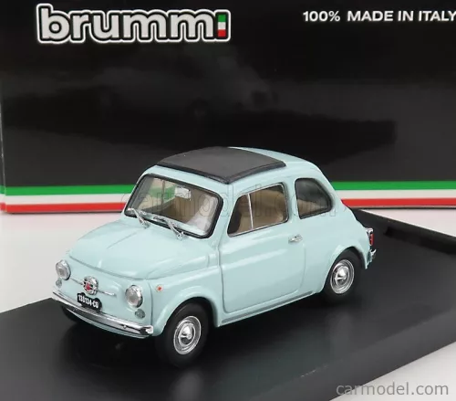 Brumm - Fiat 500F Tetto Chiuso - Closed 1965 Azzurro Acquamarina