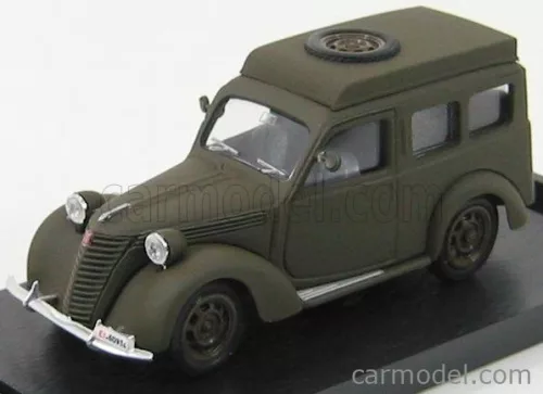 Brumm - Fiat 1100 Furgone Carabinieri Radiomobile 1950 Military Green