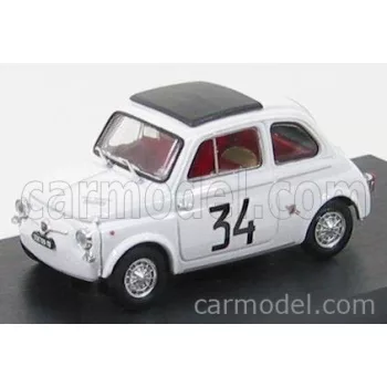   Brumm - Fiat 500 595 Abarth N 34 Winner Criterium Apertura Monza 1964 Franco Patria White