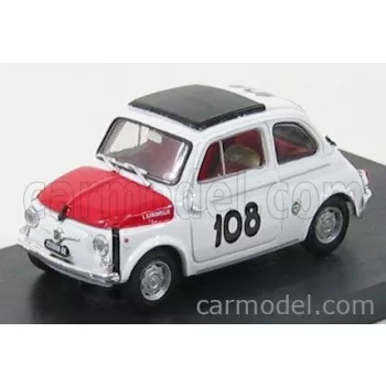   Brumm - Fiat 500 595 Abarth N 108 Trofeo Italiano Turismo Winner Coppa Gallega 1965 Leonardo Durst White Red