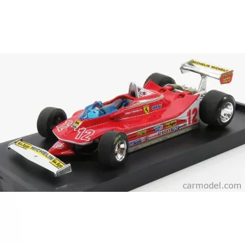   Brumm - Ferrari F1 312T4 N 12 2Nd Gp French Dijon 1979 Gilles Villeneuve Red