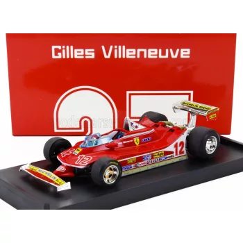   Brumm - FERRARI F1  312T4 N 12 2nd GP FRENCH GP 1979 GILLES VILLENEUVE RED