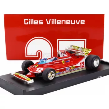   Brumm - FERRARI F1  312T4 N 12 MONACO GP 1979 GILLES VILLENEUVE RED