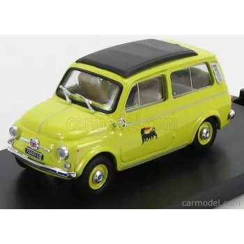   Brumm - Fiat 500 Giardiniera Station Wagon Veicolo Commerciale Agip 1960 Yellow Black