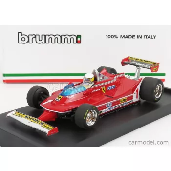   Brumm - Ferrari F1 312T5 N 1 Argentina Gp 1980 Jody Scheckter - With Driver Figure Red