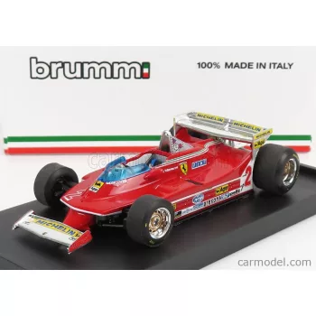   Brumm - Ferrari F1 312T5 N 2 Monaco Gp 1980 Gilles Villeneuve Red