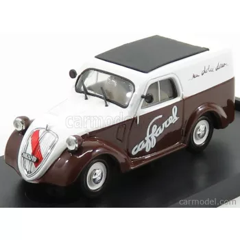   Brumm - Fiat 500B Van Pubblicitario Caffarel Cioccolato 1950 Brown White