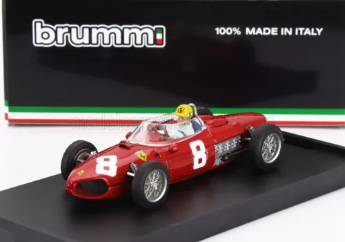 Brumm - FERRARI F1  156 N 8 ITALY MONZA GP 1961 RICARDO RODRIGUEZ - WITH DRIVER FIGURE RED
