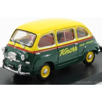   Brumm - Fiat 600 Multipla Veicolo Commerciale Brodo Knorr 1956 Yellow Blue