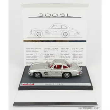   Brumm Prom - Mercedes Benz 300Sl Coupe Gullwing (W198) 1954 Silver