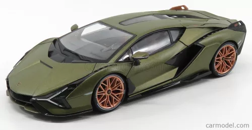 Burago - Lamborghini Sian Fkp 37 Hybrid 2020 Verde Gea - Green Met