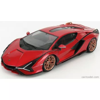 Burago - Lamborghini Sian Fkp 37 Hybrid 2020 Red Met