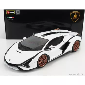Burago - Lamborghini Sian Fkp 37 Hybrid 2020 White Black