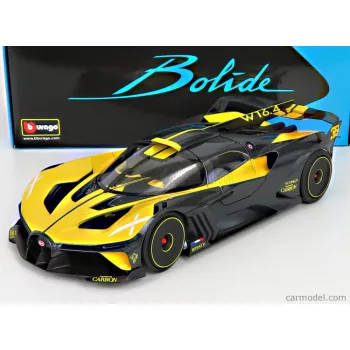   Burago - Bugatti Bolide W16 8.0 Four-Turbo 1850Hp 500Km/H 2020 Yellow Black