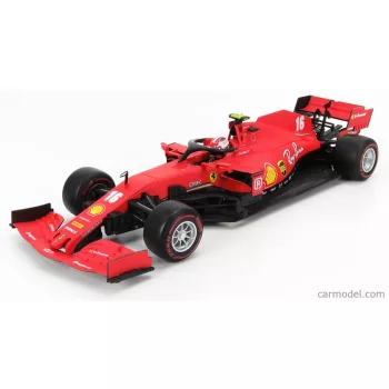   Burago - Ferrari F1 Sf1000 Team Scuderia Ferrari Mission Winnow N 16 2Nd Austrian Gp 2020 C.Leclerc - With Soft Red Wheels Matt Red