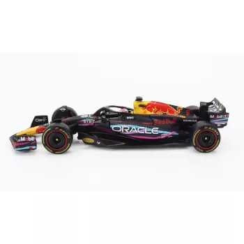   Burago - RED BULL F1  RB19 TEAM ORACLE RED BULL RACING N 1 WORLD CHAMPION WINNER MIAMI GP 2023 MAX VERSTAPPEN MATT BLUE