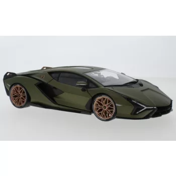 Burago - Bburago, Lamborghini Sian FKP 37, oliv, 2019, 1:18