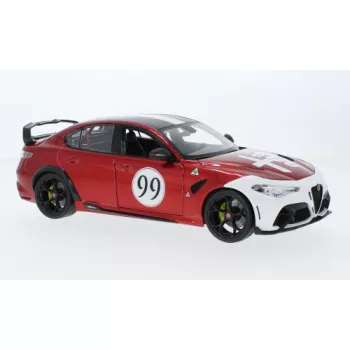   Burago - Bburago, Alfa Romeo Giulia GTAm, rot/weiss, 2020, 1:18