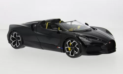Burago - Bburago, Bugatti W16 Mistral Cabriolet, schwarz, 1:18