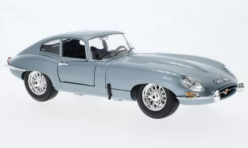 Burago - Jaguar E-Type Coupe, hellblau, 1961, 1:18